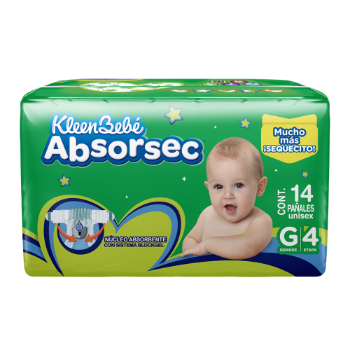 Absorsec Grande 14 Pañales