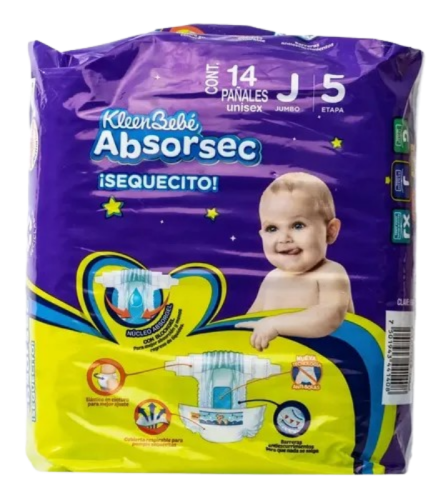 Absorsec Jumbo 14 Pañales
